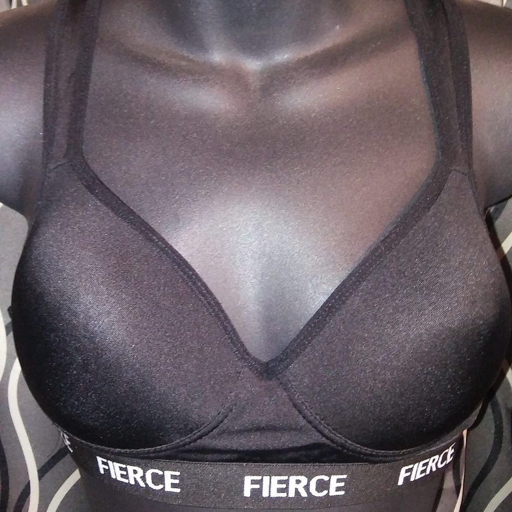 EUC! Black FIERCE Women's Sports Bra SIze LG
